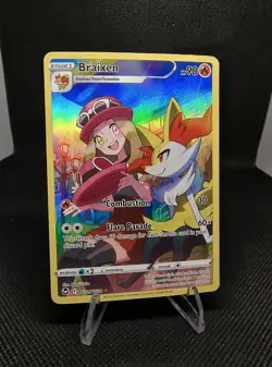 Pokemon TCG Braixen TG01/TG30 Silver Tempest Trainer Gallery NM/M - Image 1