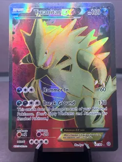 Pokemon TCG Tyranitar EX 91/98 XY:Ancient Origins Full Art HoloRare - MP - Image 1