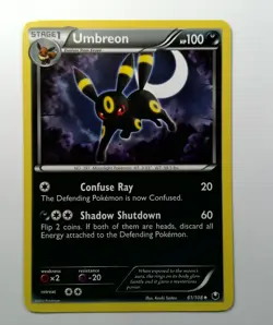 Pokemon Card Dark Explorers Umbreon 61/108 Uncommon - Image 1