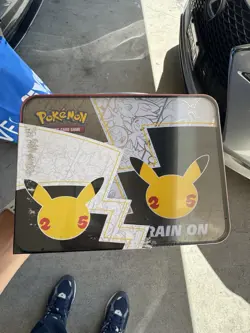 Pokemon TCG Celebrations 25th Anniversary Collectors Chest Lunch Box Tin Sealed 820650809415 - Image 1