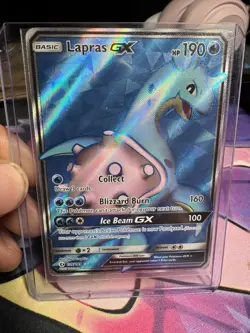Lapras GX (Full Art) Ultra Rare Holo SM Base Set 139/149 Pokemon TCG NM - Image 1