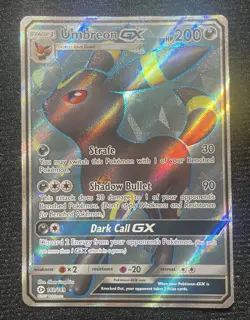 Pokemon Umbreon GX (Full Art) 142/149 Sun And Moon Base Set Holo🔥 - Image 1