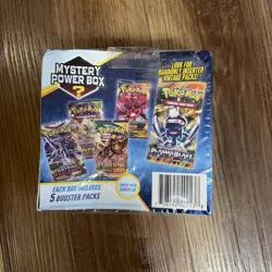 Pokemon Mystery Power Box Chase Pack Seeded 1:10 NEW SEALED 5 packs Damaged Box - Image 4