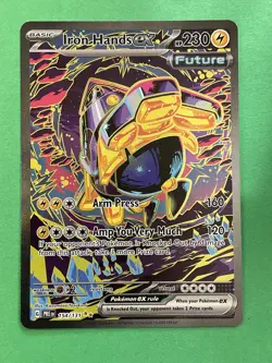 Iron Hands ex 154/131 Sv: Prismatic Evolutions Holo Pack Fresh Pokemon - Image 1