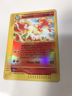 2002 Pokemon Expedition Base Set Rapidash Reverse Foil #26/165 - Image 3