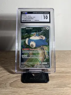 2023 SNORLAX 051 ILLUSTRATION RARE ETB BLACK STAR PROMO POKEMON 151 CGC 10 - Image 1