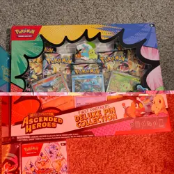 Pokemon Bundle Ascended Heros Prismatic Evolutions ETB Booster Bundle Pin... - Image 5