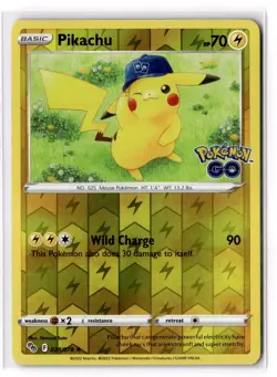 Pikachu (28) 028/078 Pokemon GO Reverse Holo LP - Image 1
