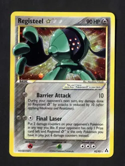 2006 LEGEND MAKER Pokemon CardS 9-LOT Registeel Gold Star #92 MUST SEE LIST - Image 3