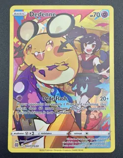 Pokemon TCG Dedenne TG07/TG30 Brilliant Stars Trainer Gallery Full Art - Image 1