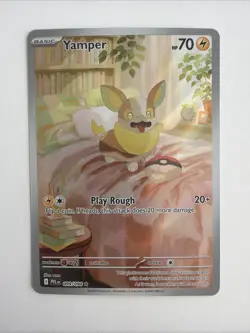 Pokemon TCG Yamper Illustration Rare 99/94 Phantasmal Flames - Image 1