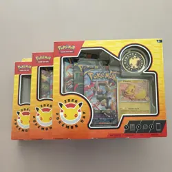 Pokemon Day 2026 Collection Box 3x Pikachu Promo Booster Stamped - Image 1