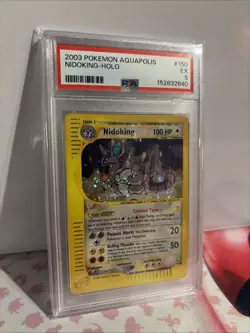 2003 Pokemon Aquapolis Crystal Nidoking Holo #150 PSA 5 - Image 2