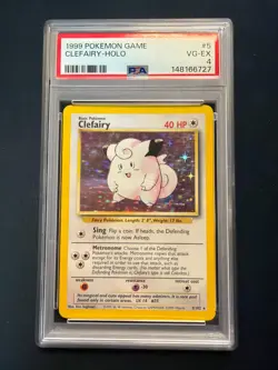 PSA 4 Clefairy Holo #5 – 1999 Pokemon Base Set - Image 1