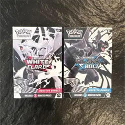 Pokemon TCG Scarlet & Violet White Flare + Black Bolt Booster Bundles - Image 1
