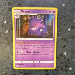 Pokemon - Gengar 38/111 130 HP Stage 2 Holo Rare - SM Crimson Invasion - TCG - Image 1