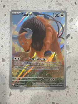 Pokemon TCG Tauros Illustration Rare 096/086 Good Centering No Whitening - Image 1