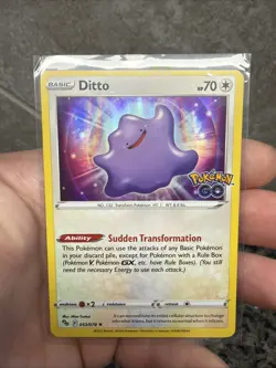 Ditto 053/078 Holo Rare Pokemon GO Pokemon Lightly Played - Image 1