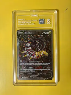 2022 tag 8 Giratina V Alt Art FA 186/196 Pokemon Lost Origin SWSH - Image 1