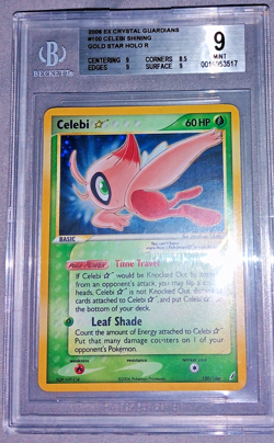 Pokemon BGS 9 Celebi Gold Star Shining EX Crystal Guardians 100/100 - Image 1