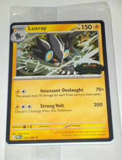 2026 Pokemon Mega Evolution Perfect Order, Luxray Stamped Cosmos Promo #028/088 - Image 1