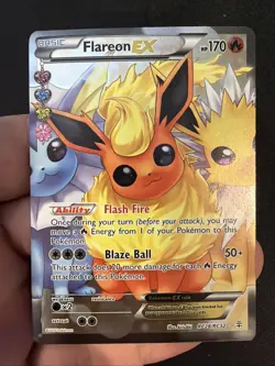 Flareon EX RC28/RC32 Generations Radiant Collection Pokemon TCG Ultra Rare LP - Image 1