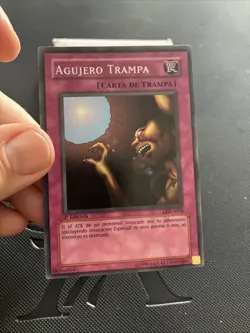 Yu Gi Oh Agujero Trampa Trap Hole LDD-S058 1st Edition 1996 - Image 3