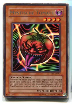 Yu-Gi-Oh! PLAYED/POOR Mystische Tomate Rare - Image 1
