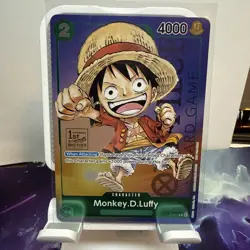 2023 One Piece Monkey D Luffy P-037 1st Anniversary Tournament Promo NM - Image 1