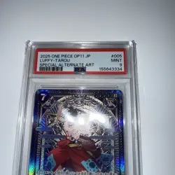 2025 One Piece OP11 (ST18-005) Luffy-Tarou SR Special Alt Art (JP) PSA 9 - Image 2