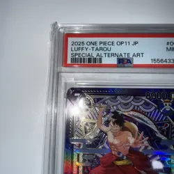 2025 One Piece OP11 (ST18-005) Luffy-Tarou SR Special Alt Art (JP) PSA 9 - Image 4