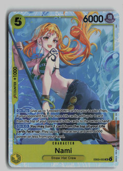 x3 Nami SR One Piece EB03-053 Heroines Edition English - Image 1