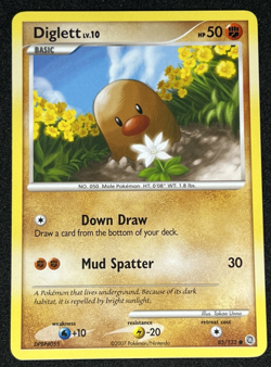 Diglett 85/132 D&P Secret Wonders Non-Holo Common Pokemon Card NM - Image 1