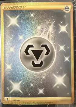 Pokemon Gold Secret Rare Full Art Metal Steel Energy Evolving Skies Card 237/203 - Image 1