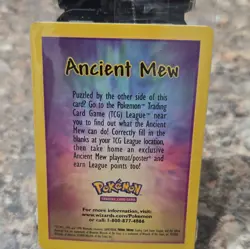 Pokemon TCG Ancient Mew Promo Holo Card English 2000 Sealed - Image 1