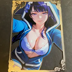 Goddess Story Gold METAL Card - Maiden Party - Serial Number #/100! Shogun Anime - Image 1