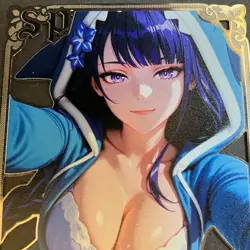 Goddess Story Gold METAL Card - Maiden Party - Serial Number #/100! Shogun Anime - Image 2