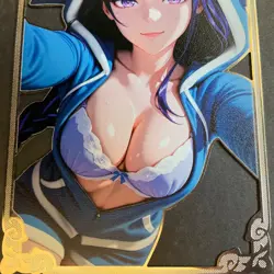 Goddess Story Gold METAL Card - Maiden Party - Serial Number #/100! Shogun Anime - Image 3