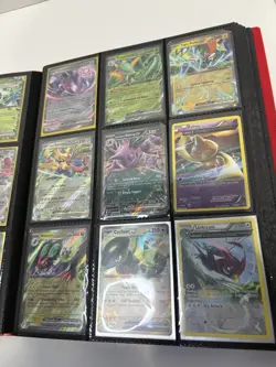 Pokemon binder full of cards red card guard binder comes with cards pictured - Image 3