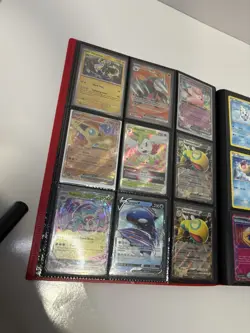 Pokemon binder full of cards red card guard binder comes with cards pictured - Image 4