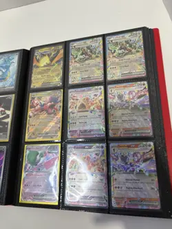Pokemon binder full of cards red card guard binder comes with cards pictured - Image 5