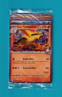 Destined Rivals SEALED STAFF Stamped Prerelease Promo Set - All 4 Cards - Image 1