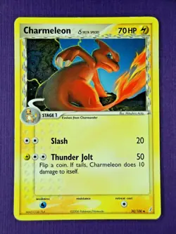 🔥CHARMANDER & CHARMELEON DUO🔥 Both Pokemon Cards | Ex Crystal Guardians 30/49 - Image 4