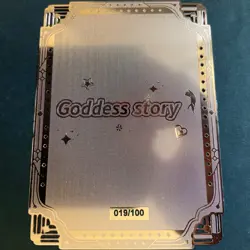 Goddess Story Gold METAL Card - Maiden Party - Serial Number #/100! Raiden Miko - Image 5