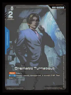Dramatic Turnabout (Alt Art) R+ GD02-100 Dual Impact Rare+ Gundam Card Game NM - Image 1