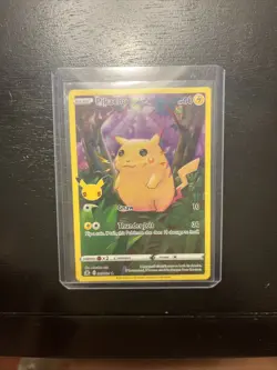 Pokemon TCG Celebrations Pikachu Full Art Holo Rare Card - Image 1
