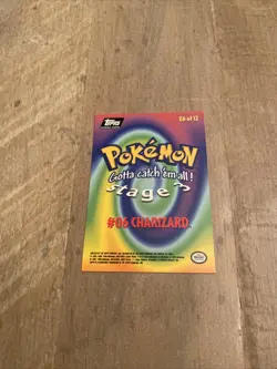98-99 Topps Pokemon 3 Card Lot. Charziard, Venusaur Die Cut, & Pikachu Vacation - Image 3