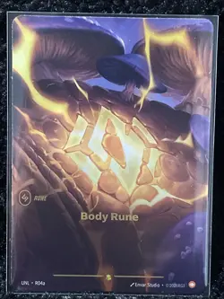 Body Rune Riftbound Unleashed League Of Legends Foil Card R04a - Image 1