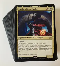 MTG Magic The Gathering Mathas, Fiend Seeker Budget 100 Card Commander Deck - Image 1