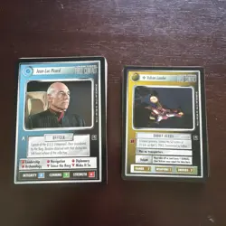 1997 Decipher Star Trek CCG First Contact Near Complete 113/130 Card Set NM - Image 1